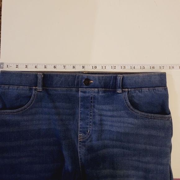 BETABRAND PULL ON Boot-Cut 4-Pocket Yoga Denim Pants, sz Large - Picture 12 of 16